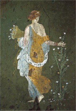 Der Frühling - Wandmalerei aus Stabiae